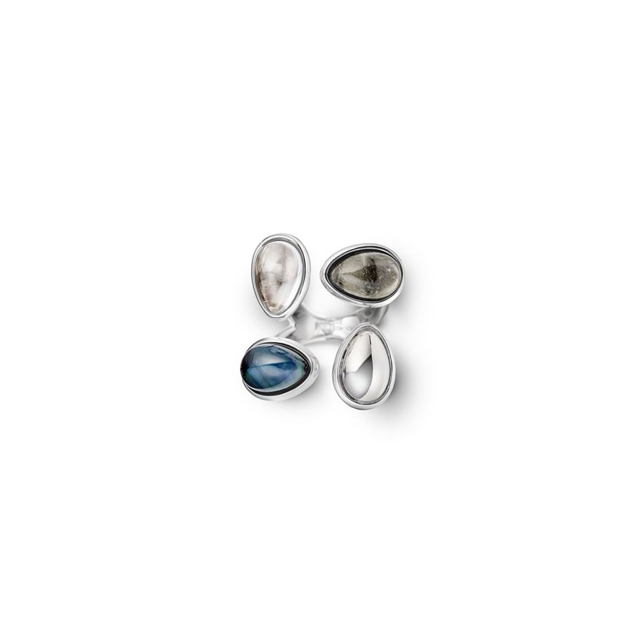 Anello Goccia 4 elementi AURUM | AN4 GC 1 ARG VARI-COL.ARG